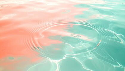 Poster - Rippling water patterns create calm reflections serene lake nature photography tranquil environment aerial view serenity concept