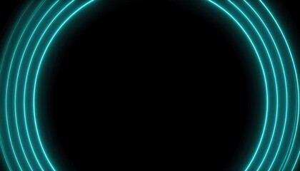 Poster - Dynamic light circles animation digital space motion graphics futuristic environment close-up view abstract concept