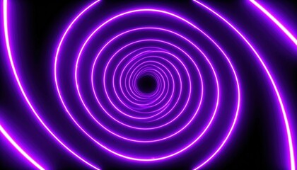 Poster - Dynamic purple spiral motion abstract space digital animation vibrant environment close-up view futuristic concept