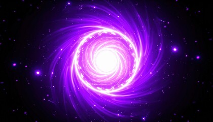 Poster - Cosmic spiral formation deep space digital art vibrant colors abstract view galactic concept