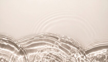 Poster - Gentle ripples disturbing calm water surface studio photography minimalist top-down view serenity