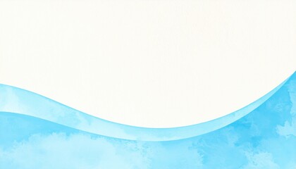 Poster - Calming water waves animation digital art blue gradient tranquil environment abstract viewpoint