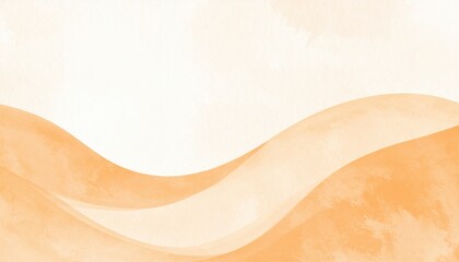 Poster - Flowing sand dunes desert landscape digital art warm tones aerial view serenity and tranquility in nature