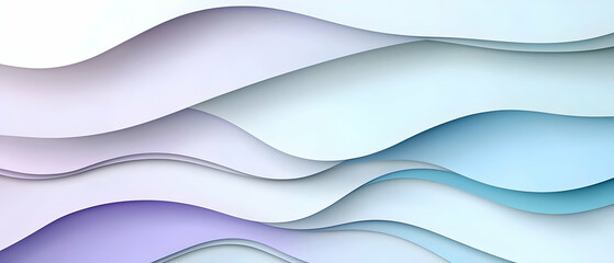 Poster - Abstract Multilayered Design With Soft Colors