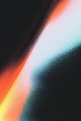 Wall Mural - abstract light spectrum with gradient hues of orange, black, and blue for modern art and design