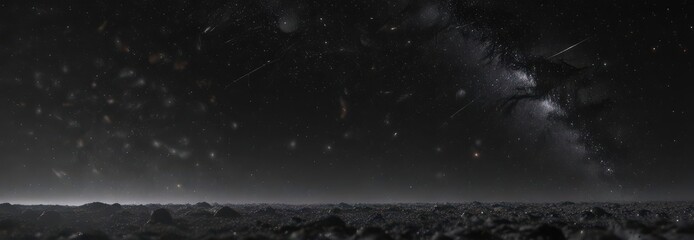 Wall Mural - infinite starfield, velvet black backdrop, cosmic dust , celestial, galaxy, night sky