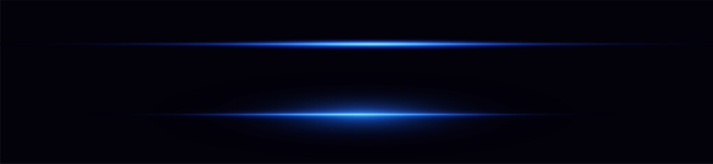 Wall Mural - 	
Laser lines of light. Horizontal neon light. Neon blue horizontal speed lines. Glowing stripes. Laser beams. light lines of movement and speed in neon color.Beautiful flash of light and sparks.	
