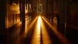 © Robet - Sunbeams Illuminating a Long Corridor