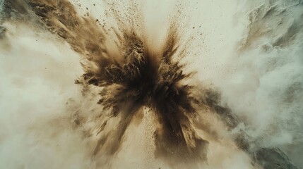 Poster - A dynamic and vibrant explosion of orange and white hues resembling a turbulent ocean wave. set against a bright background. evoking energy and movement for creative projects