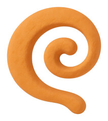 Poster - Abstract Orange Textured Spiral Design Element