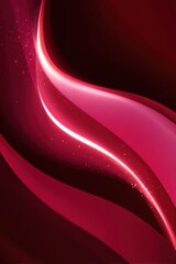 Canvas Print - abstract red wave with light streak digital art wallpaper background graphic design element close up