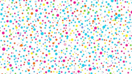 Canvas Print - colorful confetti background illustration, celebration design, party backdrop, bright and cheerful, 