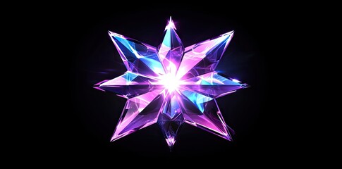 Poster - A vibrant explosion of cosmic colors. showcasing swirling shades of purple and blue. set against a black background. evoking a sense of wonder and creativity for digital art use