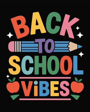 Back to School T-Shirt Design, Typography T-Shirt Design