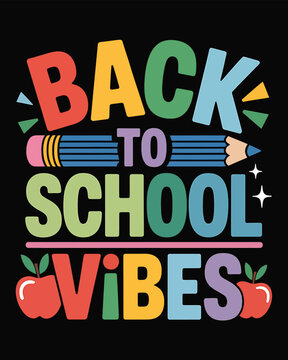 Back to School T-Shirt Design, Typography T-Shirt Design