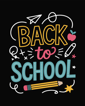 Back to School T-Shirt Design, Typography T-Shirt Design
