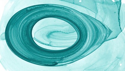Poster - Dynamic abstract swirling teal color artwork digital art abstract background creative environment artistic view