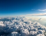 aerial view of clouds sky and horizon