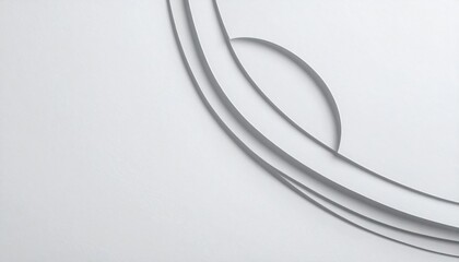 Poster - Dynamic abstract lines in minimalist design studio setting visual art modern aesthetic overhead perspective