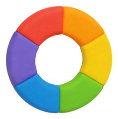 Poster - Multicolored Circular Segment Design with Rainbow Colors