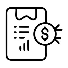Poster - Accountancy black filled vector icon vector silhouette design on transparent background