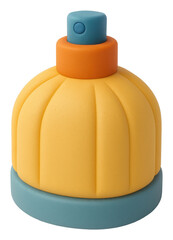 Poster - Yellow and Orange Perfume Bottle 3D Render