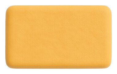 Poster - Yellow Rectangular Sponge Texture on Transparent Background