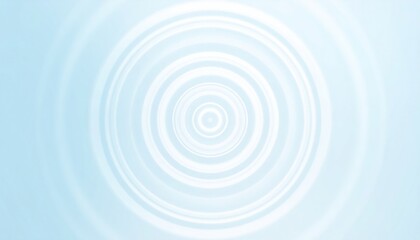 Poster - Rippling water circles calm blue background digital art abstract environment top view fluid dynamics concept