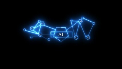 Wall Mural - Futuristic design of an Artificial Intelligence brain with circuit board. Abstract digital and technology