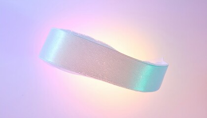 Poster - Artistic abstract ribbon motion studio digital artwork vibrant colors close-up movement concept