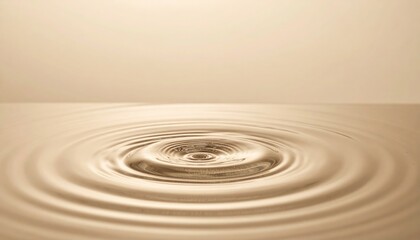 Poster - Ripple effect on water surface natural environment close-up image serene atmosphere tranquil view