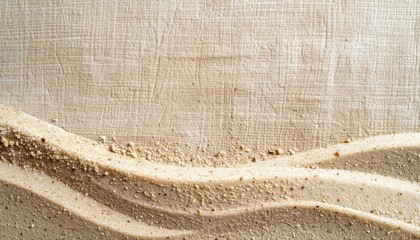 Poster - Sculpting textures of sandy waves abstract art studio minimalist close-up nature inspiration