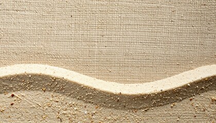 Poster - Textured artistry abstract sand and wave patterns studio photography minimalistic close-up contemporary design