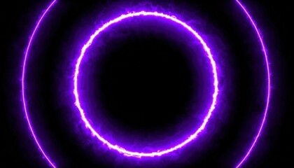 Poster - Dynamic purple energy ring abstract background digital art vibrant colors futuristic concept