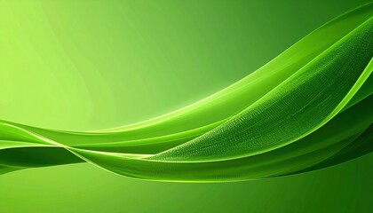 Poster - Dynamic green waves flowing nature abstract digital art serene environment high angle view eco concept