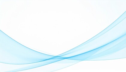 Poster - Gentle flowing blue waves abstract art digital design minimalist environment serene viewpoint tranquility concept