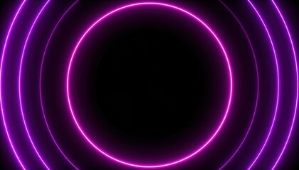 Poster - Dynamic neon circular patterns abstract art digital design vibrant colors close-up modern aesthetic