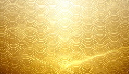 Poster - Artistic golden waves background design digital art abstract concept serene environment close-up viewpoint