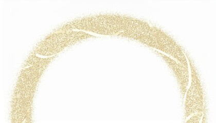 Aufkleber - Sparkling gold circle design abstract art digital illustration minimalist background modern aesthetic creative concept