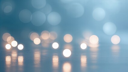 Poster - Soft glowing lights create a calming ambiance in a tranquil indoor space during the evening