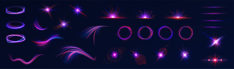 Poster - Glistering object with twirling spark and transparent glow effect featuring bright blur power and dynamic circle motion for isolated vector background in magic painting style with light elements

