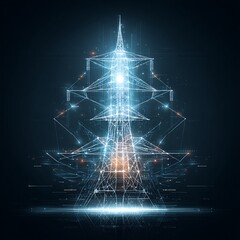 Poster - Illuminated power transmission tower visualization for future energy networks
