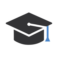 Poster - Illustration of academic mortarboard representing graduation and educational success