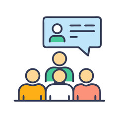 Poster - Meeting with team leads for feedback and brainstorming session