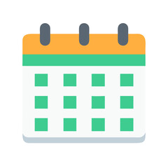 Poster - Simple Calendar Icon for Schedule Planning and Organization
