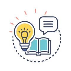 Poster - Illustration of idea generation through reading and communication