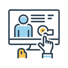 Poster - Online profile management on computer for secure social media