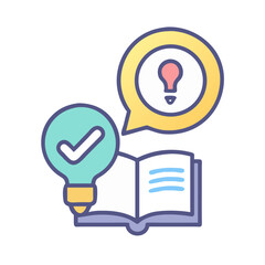 Poster - Concept of Ideas, Solutions, and Creativity: A Colorful Illustration