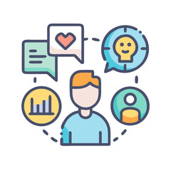 Poster - User profile with ideas, data, and social connections