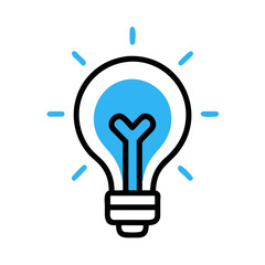 Poster - Light bulb icon representing creative ideas and innovation